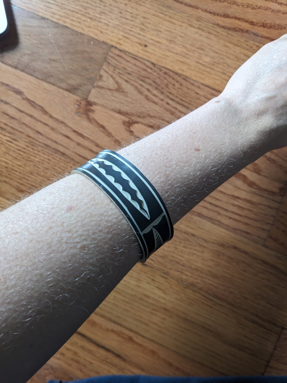 Black And White Patterned Bracelet